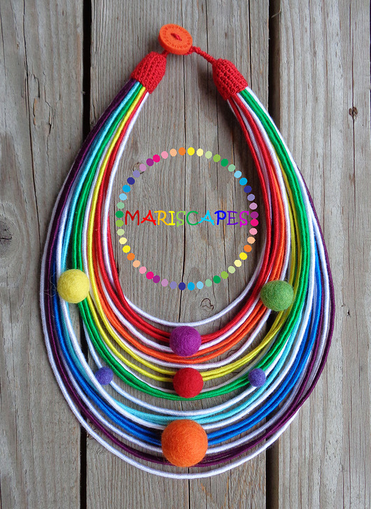 naszyjniki - inne REZERWACJA - Milena K. -  masajka "Rainbow"