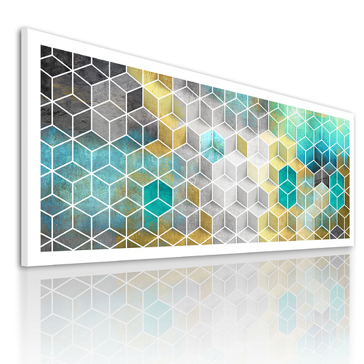 OBRAZ NA PŁÓTNIE - ABSTRAKCJA - 100x40cm NOWdeco