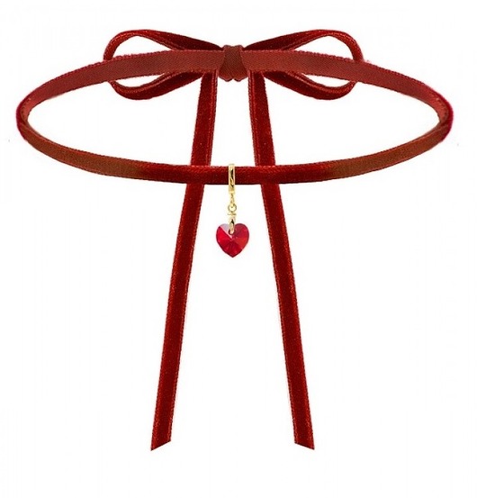 Aksamitny choker z kryształem SWAROVSKI® Coccola JEWELLERY