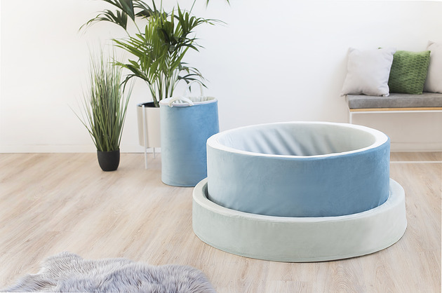 niemowlak - inne Suchy basen Baby Blue 90 x 40 x 5 cm+200 piłeczek