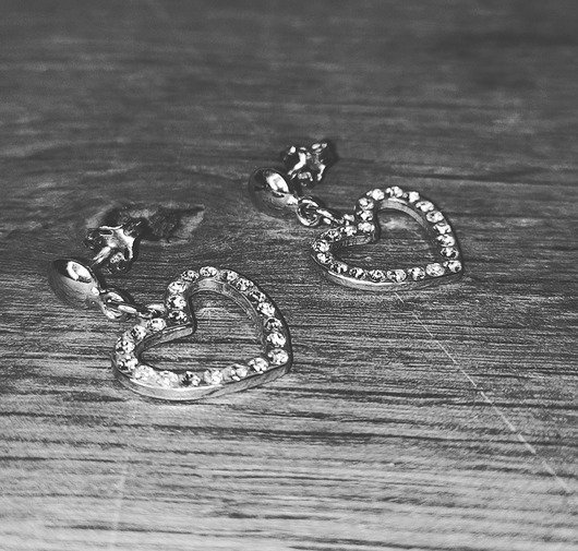 kolczyki srebrne Kolczyki srebrne Love serca