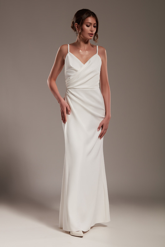 sukienki maxi damskie Sukienka "Selena" - ecru maxi