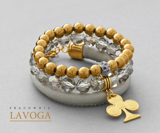 Crystal,hematite & strap set. Lavoga