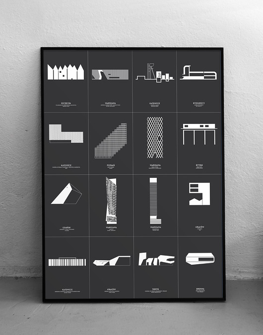 plakaty Architektura  w Polsce  - plakat 50x70 cm