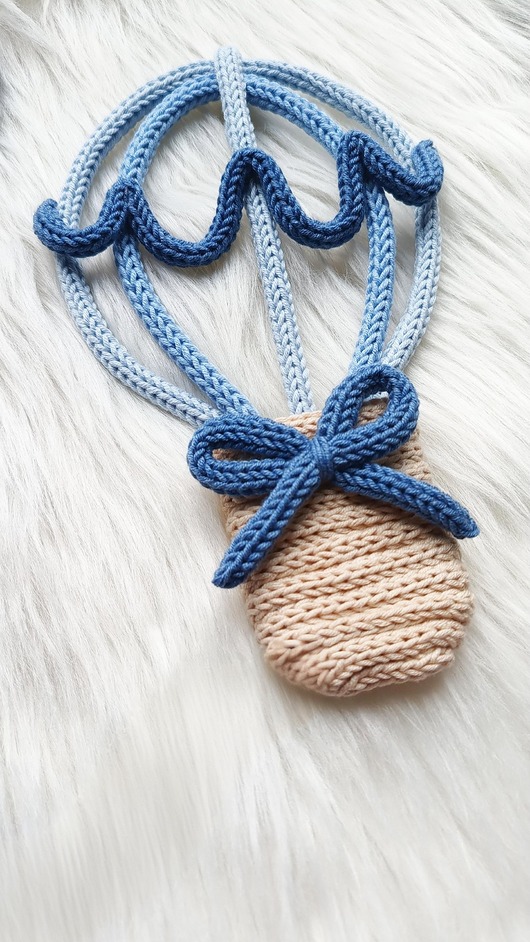 pokój dziecka - różne Balon płaski - dekoracja z włóczki