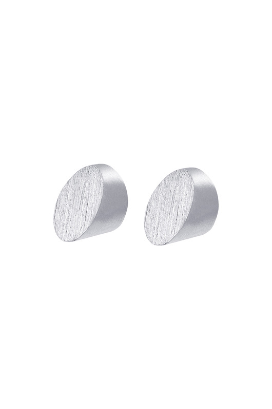 Kolczyki LUNA/srebrne/szronione Daria Siwiak Jewellery