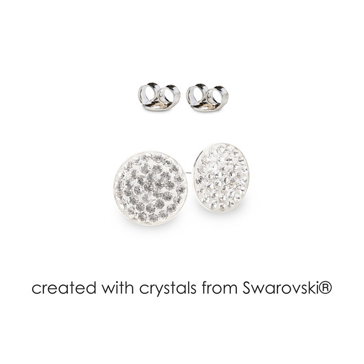 Srebrne kolczyki z kryształami marki Swarovski Alessandra unique