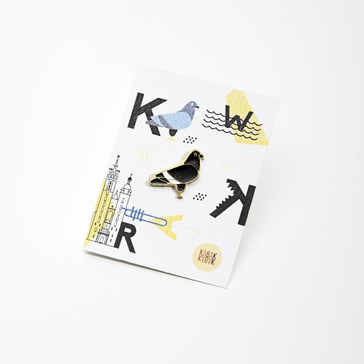 Pin Gołąb KABAK