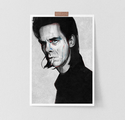 Nick Cave A2 art Giclée print Żaneta Antosik PRINTS