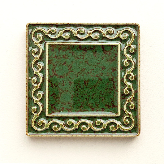 kafle i panele Kafel VIVACE zielono-brązowy 6cm x 6cm, kafle, kafelki, płytki