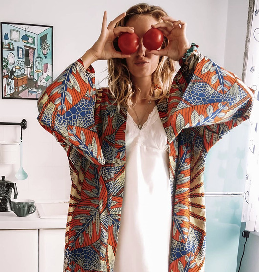 sukienki maxi damskie Kimono Jungle Heart