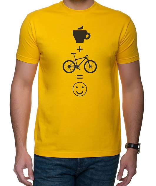 t-shirty męskie Koszulka T-SHIRT kawa mtb