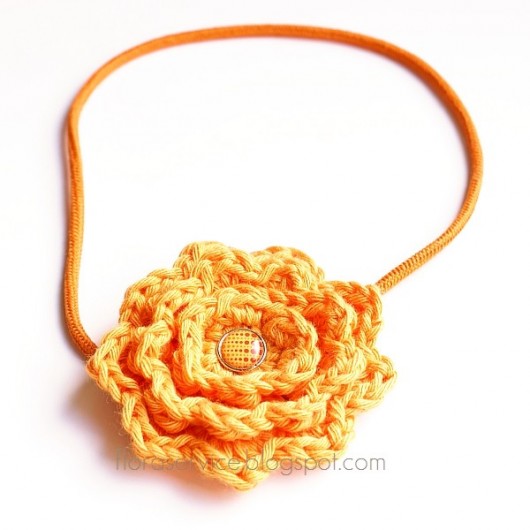 simple TANGERINE opaska FloraArt