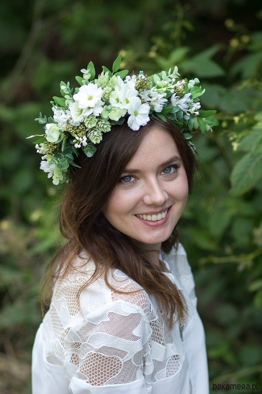 Wianek na głowę  - duży boho KwiaTule