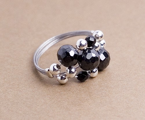 Anello nero (na zamówienie) fasOLA
