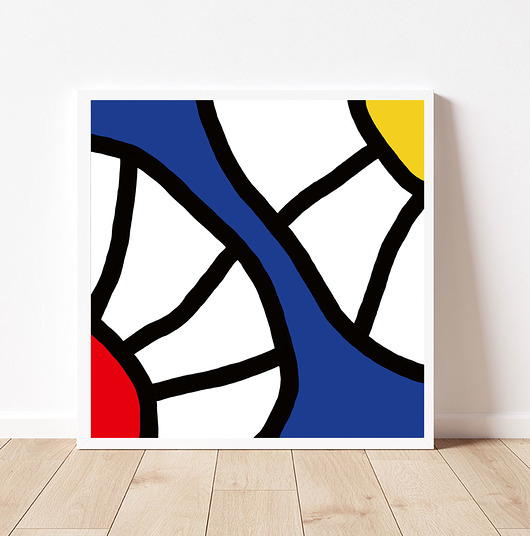 plakaty Kolorowy plakat abstrakcyjny na ścianę