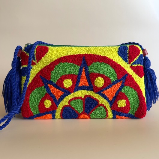 torby na ramię Kolorowa torebka boho punch needle II