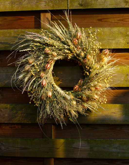wianki Wianek dekoracyjny, wiosenny, na drzwi lub ścianę