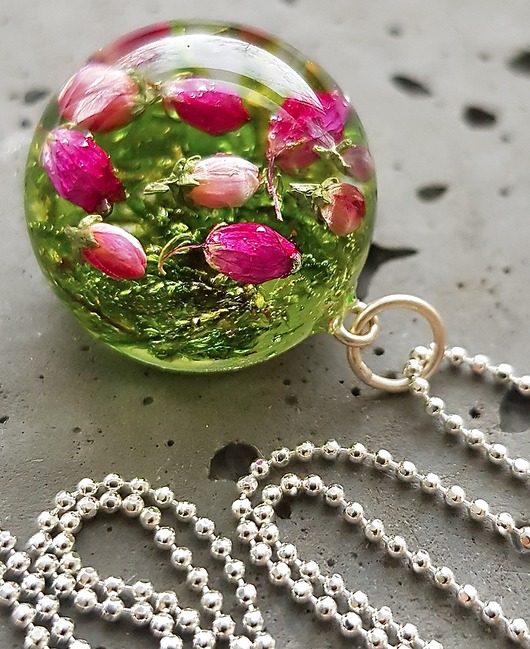 naszyjnik z wrosem i mchem Grol Jewellery