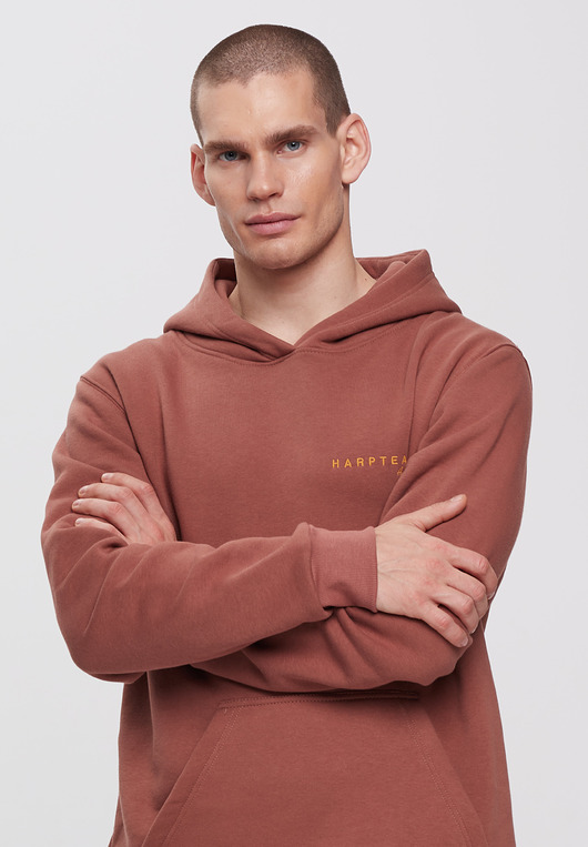 bluzy męskie Bluza hoodie COZY Cognac męska