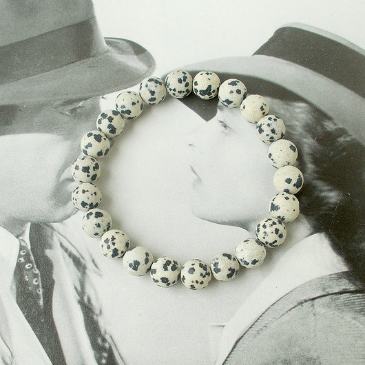 bransoletki z kamieni naturalnych Kamień dalmatyński mat Bransoletka