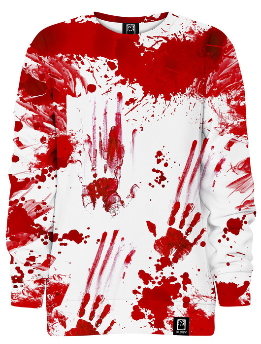 bluzy dla chłopców Bluza bez kaptura Chłopiec DR.CROW Zombie White