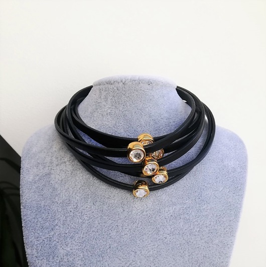 chokery Choker ze skóry Glow