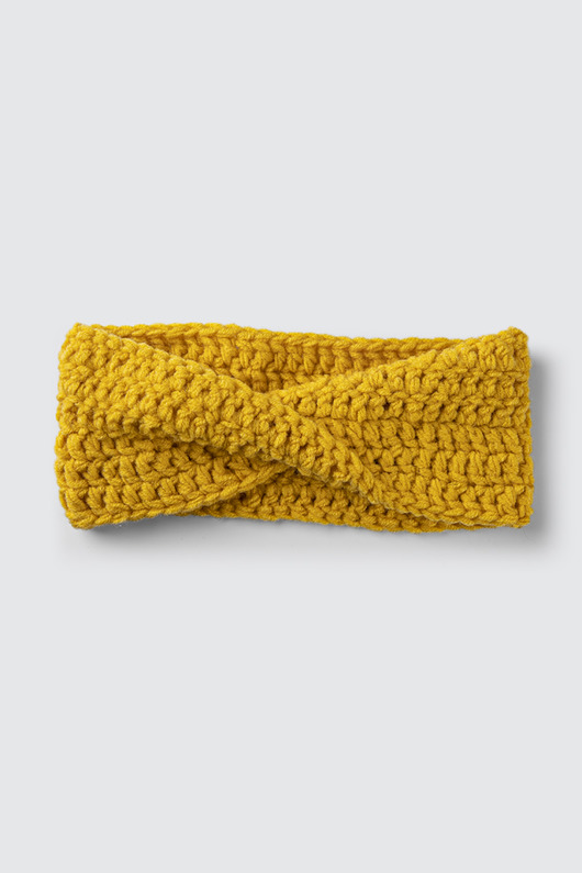 Opaska z węzłem z wełny merynosa handmade HisOutfit