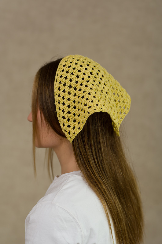 do włosów różne Chustka na głowę żółta