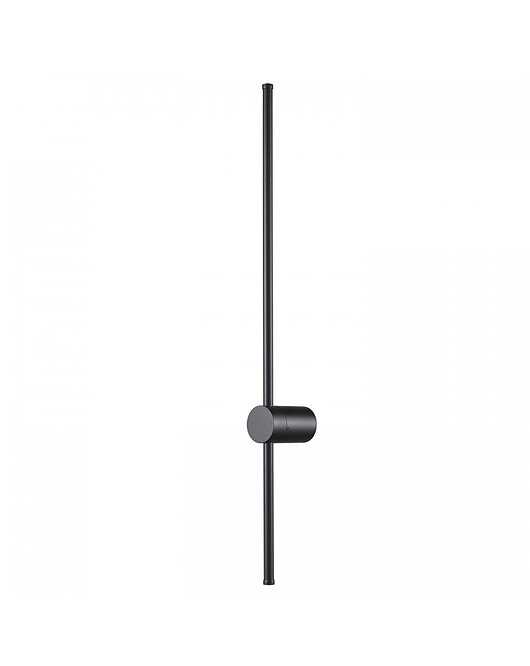 kinkiety Kinkiet Ścienny Lampa Ścienna Jacky Black 100 cm