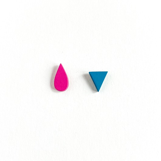 kolczyki drewniane Kolczyki Nie Do Pary MINI