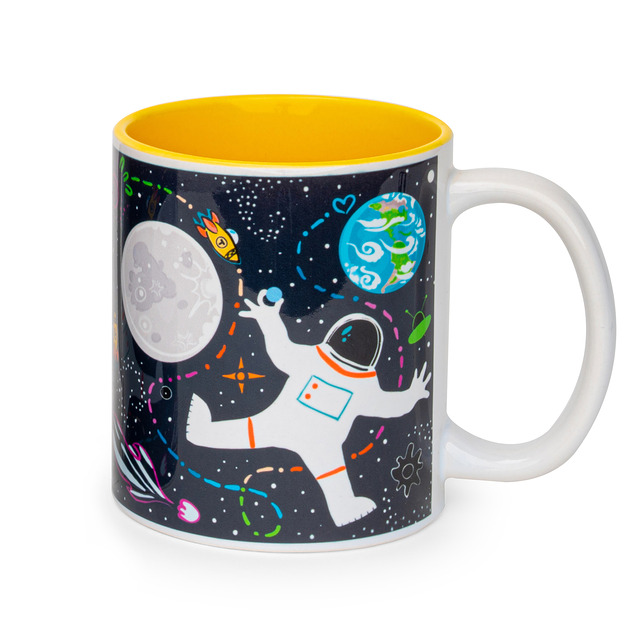 kubki Kubek Ceramiczny FROO Kosmos, Żółty