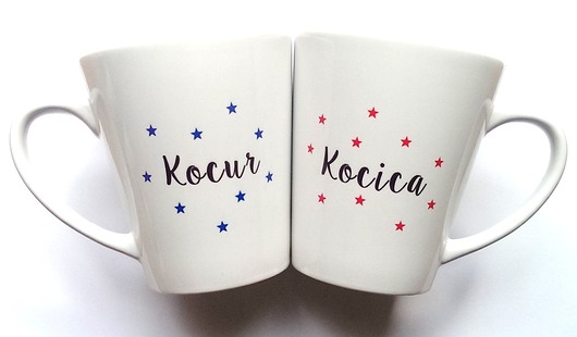 Kubki Latte  Kocica Kocur FarrowDesign
