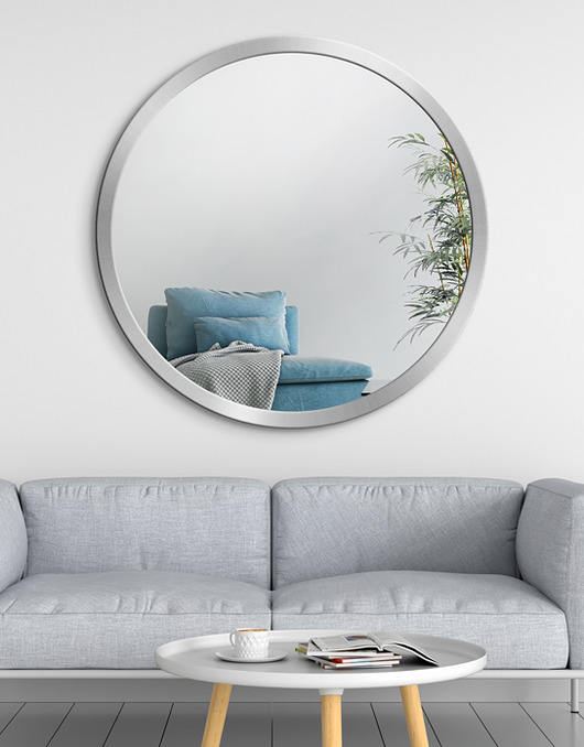 lustra stojące i wiszące Lustro SCANDINAVIA BOLD Silver