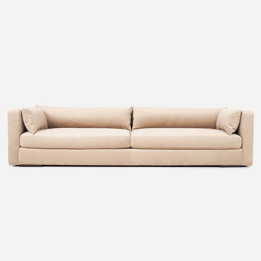 sofy i szezlongi Sofa SZTOKHOLM beżowy welur, skandynawski design