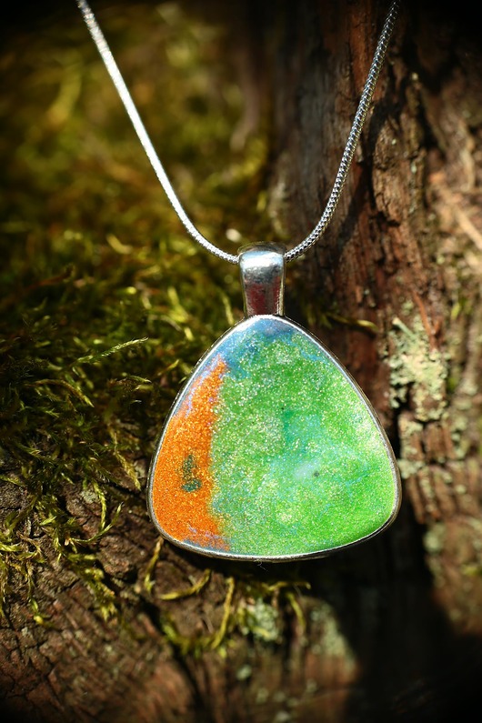 wisiory Wisiorek z żywicy - Poranna Rosa