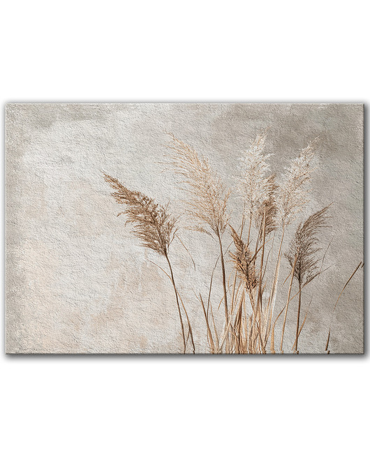 obrazy Obraz na płótnie - 100x70 cm Kwitnące trawy (1-0592)