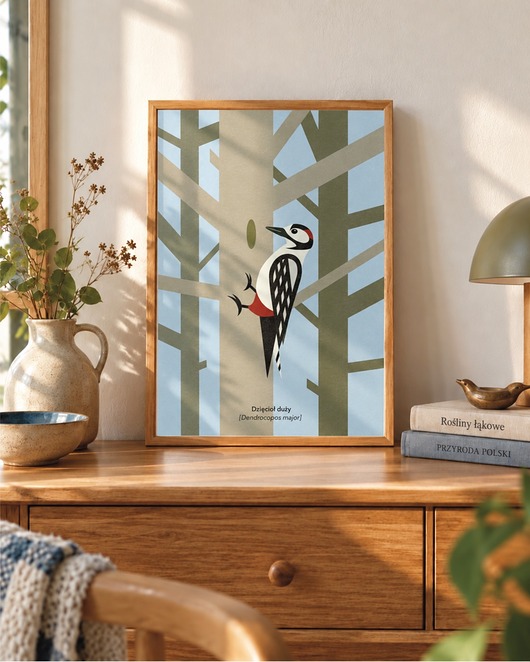 plakaty Dzięcioł Plakat Fine Art