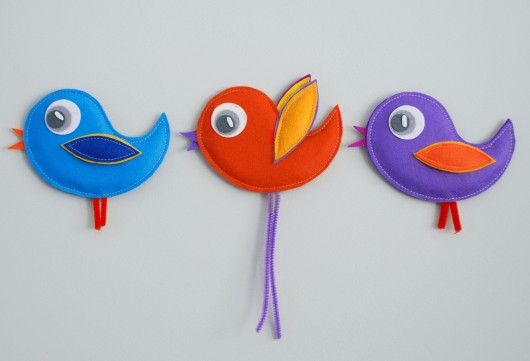 ACUMI-BIRDS (3 elementy) pom-fiol-nieb ACUMIBABY