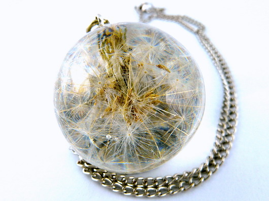 DANDILION SILVER - wisior DROBINY CZASU