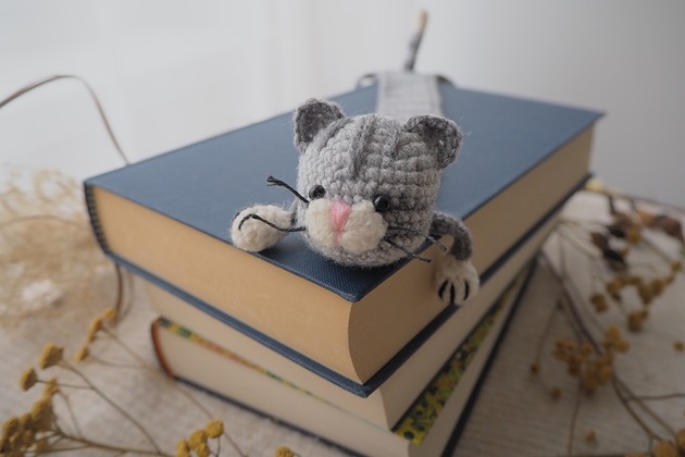 zakładki do książek Zakładka do Książki Szary KOT