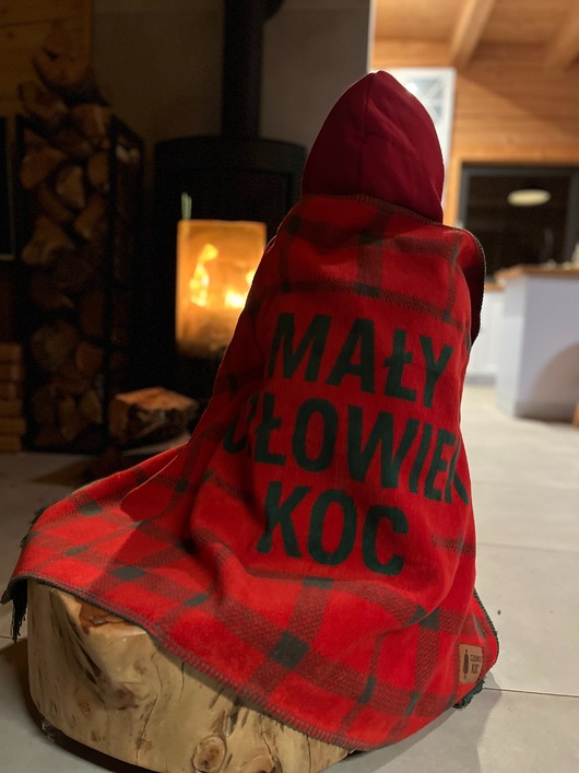 akcesoria dziecięce - różne Mały człowiek koc- kocyk dziecięcy