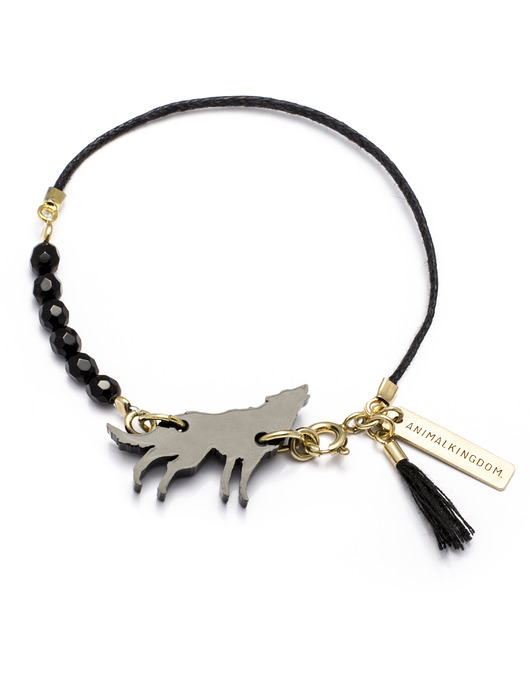 bransoletki na sznurku Bransoletka Animal Kingdom Subtile z wilkiem