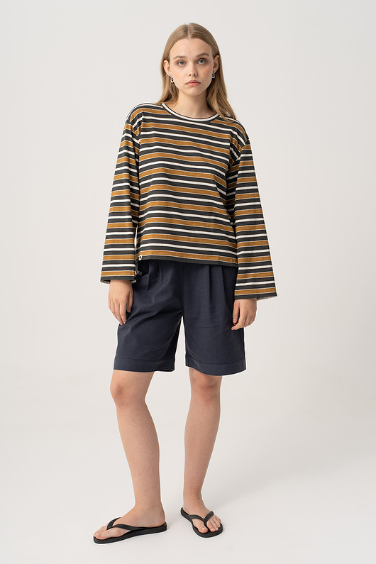 bluzki z długim rękawem damskie Longsleeve DUST Oversize