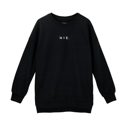 bluza bez kaptura damska Bluza OVERSIZE czarna NIE.