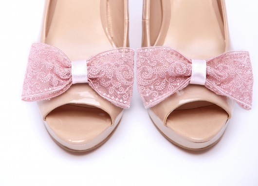 Lace Up - Powder Pink - klipsy do butów HowDoILook