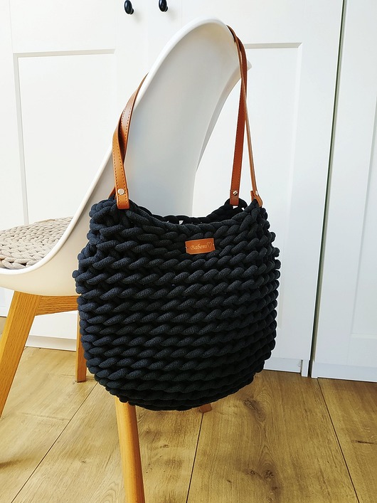 torby na ramię Torba na Ramię "Boho Weave Bag" kolor czarny