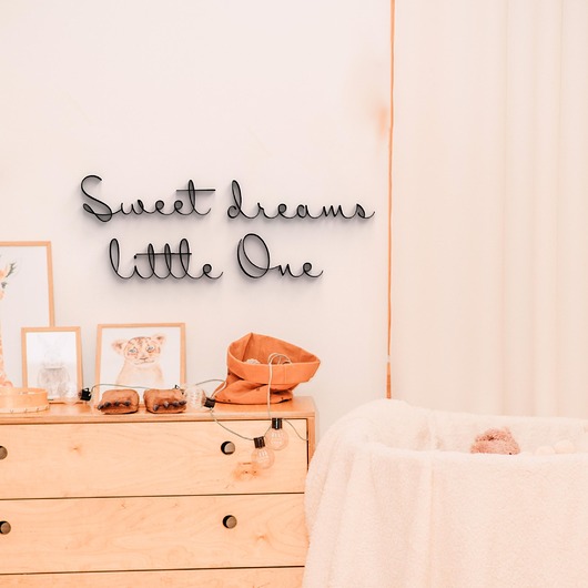 Ozdoby na ścianę Napis 3d Sweet dreams little One dekoracja do pokoju dziecięcego