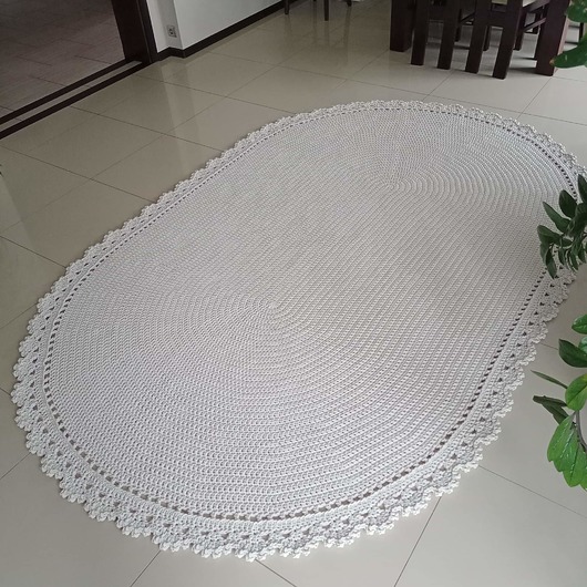 dywany Dywan owalny ze sznurka bawełnianego 200cmx300cm