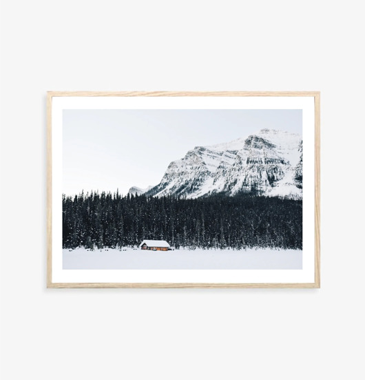 fotografia PLAKAT  zimowy śnieg góry las